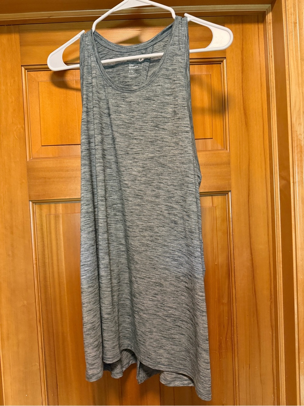GAPfit Heathered Green Racerback Tank Top